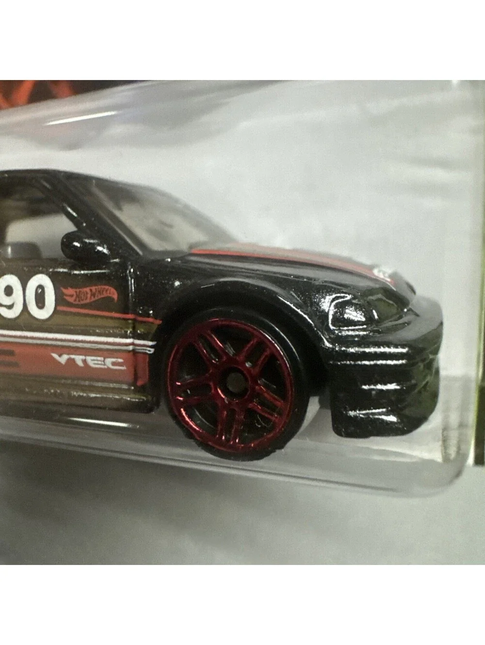 Hot Wheels ’90 Honda Civic EF Black HW Workshop Series Die-Cast Car #197/250